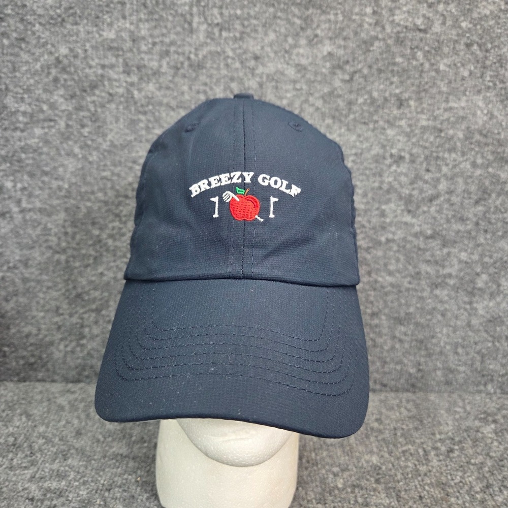 Breezy Golf 101 StrapBack Hat One Size Blue Breezy Flag Logo Nylon Imperial
